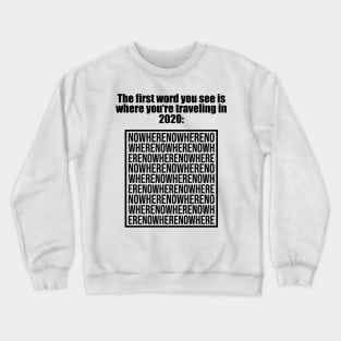 Funny Travel 2020 Quarantine Crossword Gift Crewneck Sweatshirt